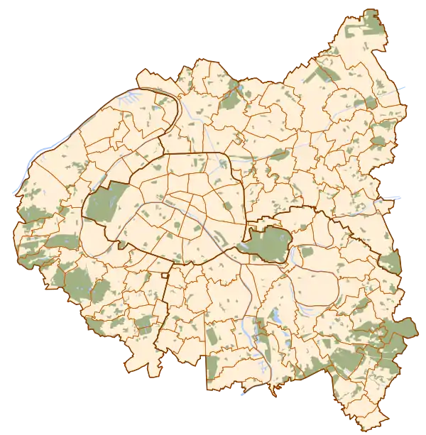 Chalais-Meudon map