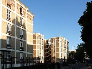 A recent Paris HLM on rue de la Saïda in the 15th arrondissement