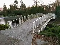 Bridge with love padlocks