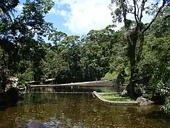 Swimming pool with mineral water