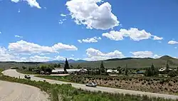 A view of Parshall from across U.S. Highway 40.