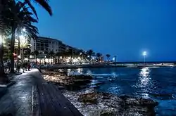 Beach promenade in Torrevieja