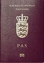 Three images of the covers of passports