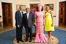 Image 15President Paul Biya with U.S. President Barack Obama in 2014 (from Cameroon)