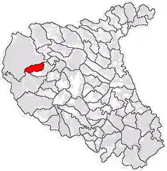 Location in Vrancea County