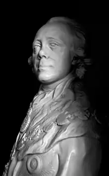 Portrait of  Paul I, marble, 1800, Russian Museum. Saint-Petersburg