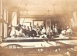 Photo of the Peabody and Stearns Boston office circa 1900