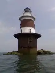 A photograph of Pecks Ledge Light