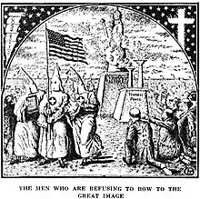 The Men Who Are Refusing to Bow to the Great Image. From The Ku Klux Klan In Prophecy 1925.