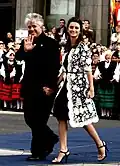 Pedro Almodóvar with Penélope Cruz