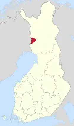 Location of Pello in Finland