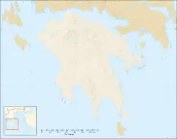 Big Three (Greece) is located in Peloponnese