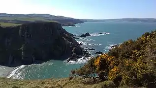 The Pembrokeshire Coast Path between Pwllgwaelod and Fishguard