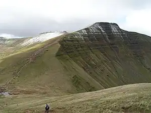 snow and frost covered mountain peak