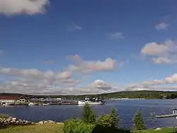 Town docks on Penetanguishene Bay.