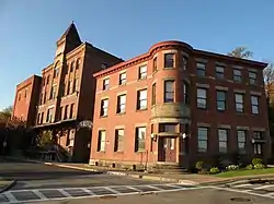 Eberhardt and Ober Brewery (now part of the Penn Brewery complex), founded in 1848, in the Troy Hill neighborhood of Pittsburgh, Pennsylvania.  Buildings shown here circa 1880.