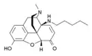 Chemical structure of pentamorphone.