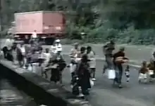 Image 16People fleeing during 1993 Burundian genocide (from History of Burundi)