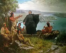 Image 21Père Marquette and the Indians (1869), by Wilhelm Lamprecht (from Michigan)