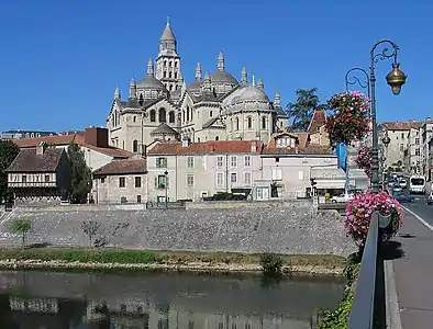 Five domes and bell tower of Saint-Front Cathedral in Périgueux