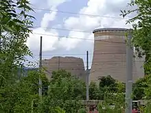 One of the three towers of the Republika Power Plant in Pernik collapsed after the 2012 earthquake