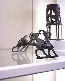 Image 32A Luristan bronze horse bit (from Domestication of the horse)