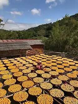 Persimmons drying in Xinpu Township