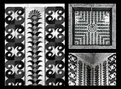 Similar patterns of Ferdowsi tomb, modeling from palace of Darius, Susa.