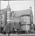 The building before it was rebuilt after the fire of 1895, viewed from Tay Street