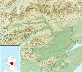 Map showing the location of Forest of Atholl