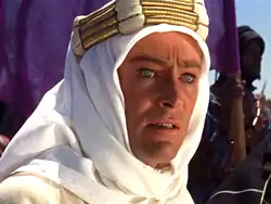 Image 64Peter O'Toole as T. E. Lawrence in David Lean's 1962 epic Lawrence of Arabia (from Culture of the United Kingdom)