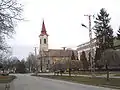 Center of the village with the Catholic Church