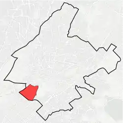 Location within Athens municipality