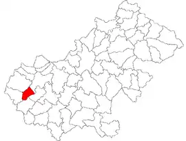 Location in Satu Mare County