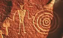 Image 21Fremont petroglyph, Dinosaur National Monument (from History of Utah)