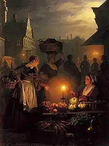 Petrus van Schendel, Market, Unknown date