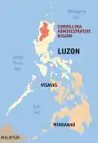 Map of the Philippines highlighting Cordillera Region