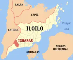 Map of Iloilo with Igbaras highlighted