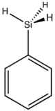 skeletal formula of phenylsilane