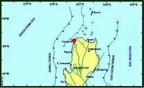 Tectonic Map of Far Northern Philippines including the Philippine Fault System