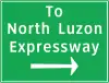 Expressway approach sign