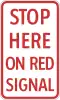 Stop here on red signal