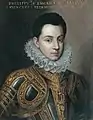 Philip Emmanuel wearing the order of Santissima Annunziata garland