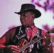 Phillip Walker at the Long Beach Blues Festival, 2000