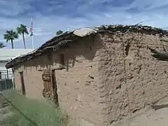 The 1870 adobe homestead house of Phillip Darrell Duppa in Phoenix.