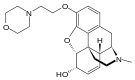 Chemical structure of pholcodine.