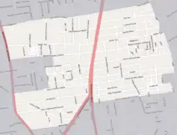 Street map of Piedras Blancas