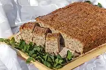 Pieróg biłgorajski – potato, quark and buckwheat groats (kasha) pâté/pie, a regional dish, originating from Biłgoraj Land