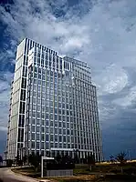 The Pier One headquarters building in Forth Worth, now being re-developed as the city's future City Hall.