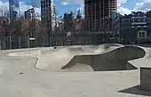 Pier 62 Skatepark Flow Area Looking East